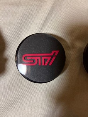 JDM Subaru STI wheel center caps for Impreza WRX Legacy and BRZ. (No Tires) - Image 4
