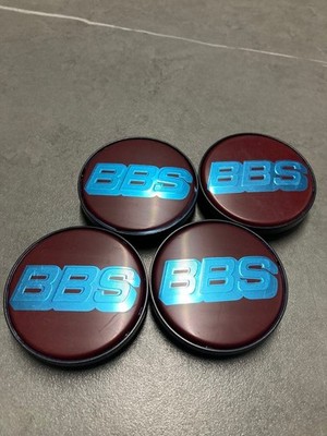 JDM Genuine BBS Germany Wheel Center Caps Set of 4 Individual 70mm dia (No Tires) - Image 2