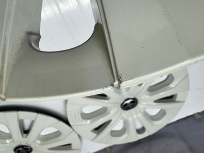 JDM Genuine 50-series Prius late model wheel caps pearl white painted (No Tires) - Image 4