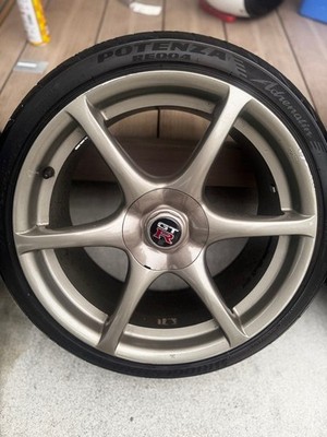 JDM R34 GTR genuine wheels BBS PCD114.3 18-inch (No Tires) - Image 3