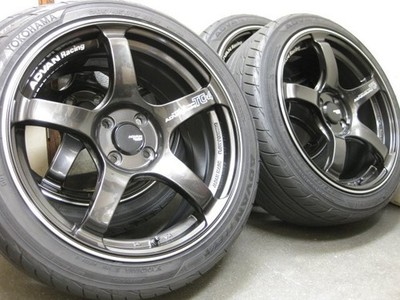 JDM YOKOHAMA ADVAN Racing TC-4 BGR 17" & 205/45R17 4-Wheel Set ND series Roa (No Tires)