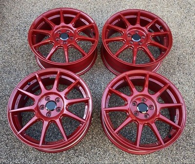 JDM WORK MCO Racing 7J+50 5-hole PCD100 17-inch wheels for 86 ZN6 Priu (No Tires)