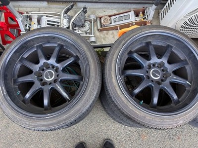 JDM WORK XD9 17-inch 9.5j +17 for drifting (No Tires)