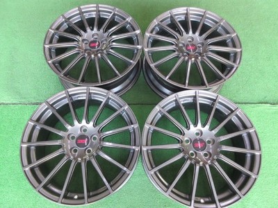 JDM Subaru STI option wheels 7J-18 5H100 +48 gunmetal color Enkei MA (No Tires)
