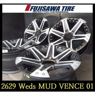 JDM 2629 T0308055 Weds MUD VENCE01 17x8J 6-hole PCD139.7 +25 4-whee (No Tires)
