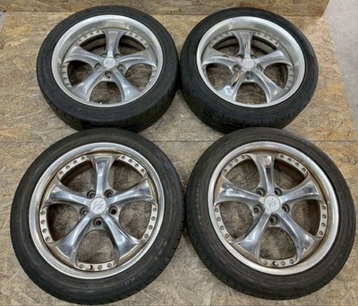 JDM RareWORK VS-KF 18x7.5J+45 7.5J+26 PCD114.3 5-hole 5H Chrome Plated (No Tires)