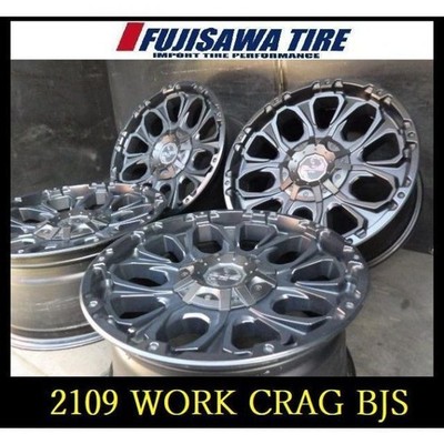 JDM 2109 OT4403115 WORK CRAG BJS 17x8J 6-hole PCD139.7 +20 4-wheel set (No Tires)