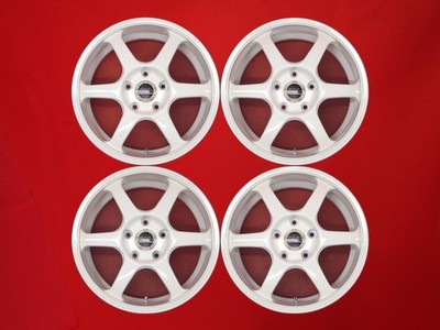 JDM Lightweight AVS Model 6 Used Aluminum Wheels 4-Wheel Set 7J 16 PCD114.3 (No Tires)
