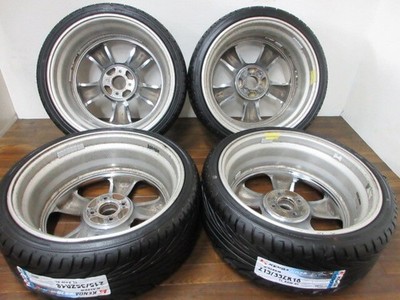 JDM ・work Goocars 18in 7.5J +35 4-hole PCD100 Kenda 215/35ZR18 compact (No Tires) - Image 9