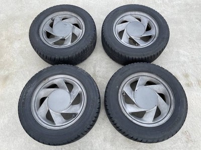 JDM EXIS Aero Wheels 6J +25 144H PCD114.3 with Center Caps 4-Wheel Set (No Tires)