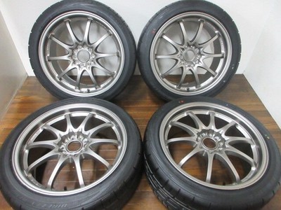 JDM ・RAYS CE28 GENESIS 18in8.5J+52 5-hole PCD114.3 DZ102 245/40R18 WRX (No Tires)