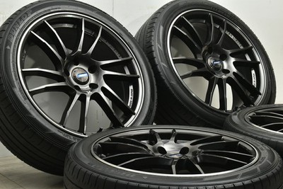 JDM Used RAYS 4-Wheel Set 18x7.5J +50 PCD 114.3 225/45R18 91W tire (No Tires) - Image 3