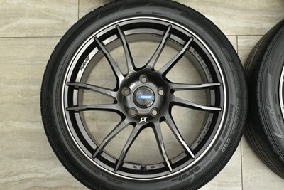 JDM Used RAYS 4-Wheel Set 18x7.5J +50 PCD 114.3 225/45R18 91W tire (No Tires) - Image 4