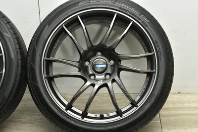 JDM Used RAYS 4-Wheel Set 18x7.5J +50 PCD 114.3 225/45R18 91W tire (No Tires) - Image 7