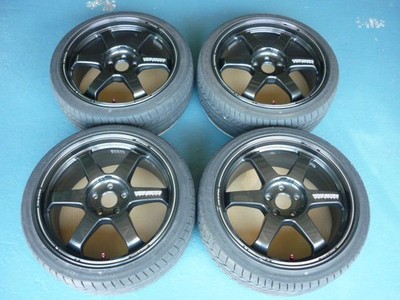 JDM VOLK RACING TE37ULTRA 19x8.5J+45 114.3/5H 4-Wheel Set Diamond Black for (No Tires)