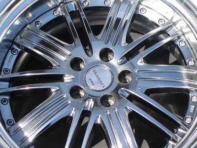 JDM Ultra-deep rim 10J +15 WORK Varienza F2S Chrome 2-Wheel Set for Cro (No Tires) - Image 4