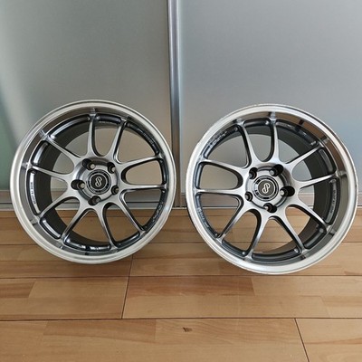 JDM ENKEI PF01SS 17x9J +35 114.3 5H 2-Wheel Set Enkei FD2 Civic Type R C (No Tires)