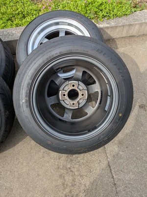 JDM RAYS Rays PCD100 4H 8J+25 TE37V 14-inch Used 185/60/14 4-Wheel Set B (No Tires) - Image 5