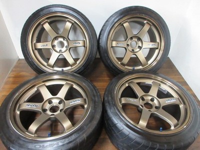 JDM ・RAYS VOLKRACING TE37C 18in 9.5J +12 5-hole PCD114.3 R1R 245/40ZR1 (No Tires)