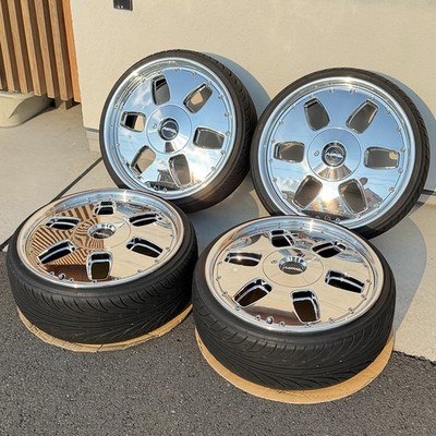 JDM Rare Rebar Side MAE 174H PCD100 PCD114.3 7J +47 +35 Pure Flat Simp (No Tires)