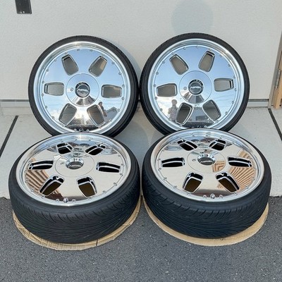 JDM Rare Rebar Side MAE 174H PCD100 PCD114.3 7J +47 +35 Pure Flat Simp (No Tires) - Image 2
