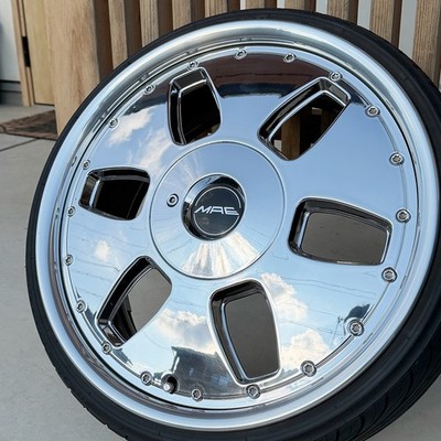 JDM Rare Rebar Side MAE 174H PCD100 PCD114.3 7J +47 +35 Pure Flat Simp (No Tires) - Image 6