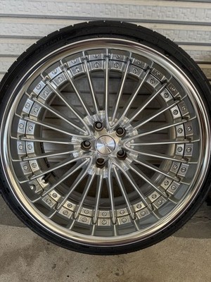 JDM WORK Schwert Grason 20-inch PCD120 br WORK (No Tires) - Image 3