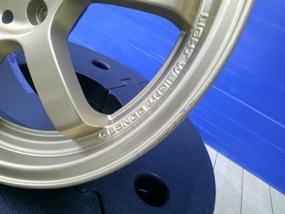 JDM RAYS Gravillage Itz 57S 17x7.5J +40 4H100 Roadster RF Current Aqua (No Tires) - Image 6