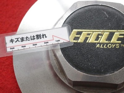 JDM 1 sheet EAGLE ALLOYS aftermarket used wheel center cap center cove (No Tires) - Image 9
