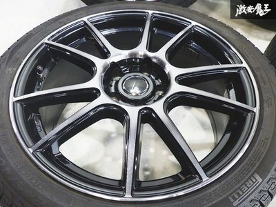 JDM CEREBRO PFX 18x8J +42 5-hole PCD114.3 Wheel Tire 4-Wheel Set WRX S4 VAG / (No Tires) - Image 3
