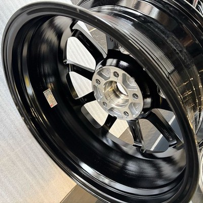 JDM AME Aluminum Wheels SEIN EK Black 17x7.0J 42 5-114.3 4-Wheel Set | A (No Tires) - Image 9