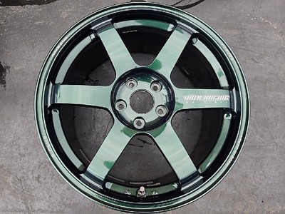 JDM OP color・Racing greenRAYS TE37SAGA S-PLUS 18X9.0J +35 PCD114.3-5H (No Tires)
