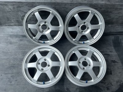 JDM PP1 Beat Rays Volk Racing TE37 Aftermarket 15-inch Aluminum Wheels (No Tires)