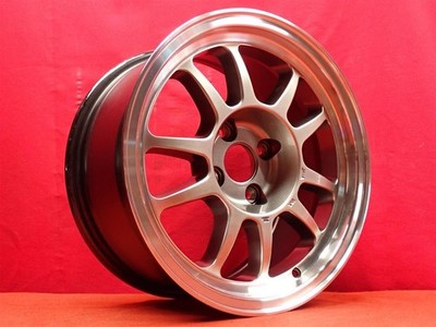 JDM Used SHIBATIRE G23 aluminum wheels 4-hole 7.5J 15-point PCD100 +25 (No Tires) - Image 2