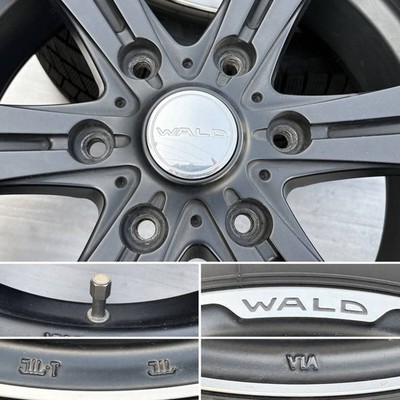 JDM WALD RENOVATIO RS11C Tire and Wheel Set Matte Black Polish 17x6.5J (No Tires) - Image 3