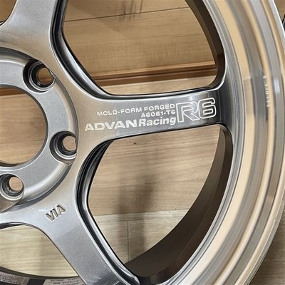 JDM ADVAN R6 8.5-18+50 5H114.3 18-inch wheels 4-piece set 002R suitabl (No Tires) - Image 6