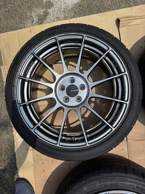 JDM ENKEI NT03RR 18x9J+48 PCD100 5H Tire and Wheel 4-Wheel Set Excellent (No Tires) - Image 4