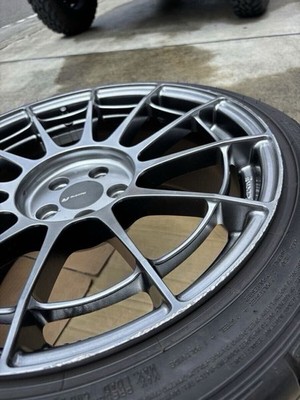 JDM ENKEI NT03RR 18x9J+48 PCD100 5H Tire and Wheel 4-Wheel Set Excellent (No Tires) - Image 7