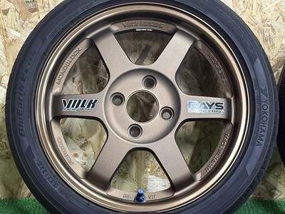 JDM For Customization RAYS VOLK RACING TE37 15in 5.5J +45 PCD100 blueE (No Tires) - Image 3