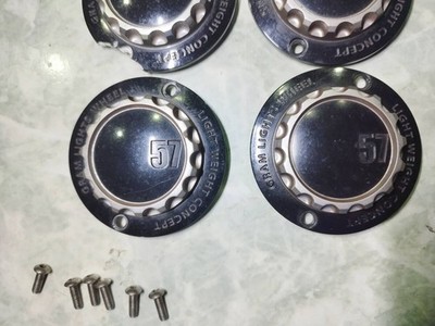 JDM Rare Rays RAYS gram lights Gravillage Its Option Center Cap 4 Indi (No Tires) - Image 4