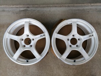 JDM ADVAN Racing TC-4 GTR 2-Wheel Set . No curb rash no stone chips or paint (No Tires)