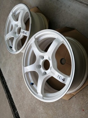 JDM ADVAN Racing TC-4 GTR 2-Wheel Set . No curb rash no stone chips or paint (No Tires) - Image 2