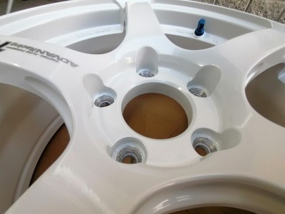 JDM ADVAN Racing TC-4 GTR 2-Wheel Set . No curb rash no stone chips or paint (No Tires) - Image 5