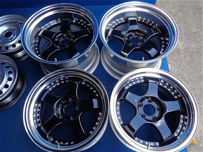 JDM Rare SSR Professor wheels front 17x9J/+16 rear 18x11.5J/+18 PCD 114. (No Tires)