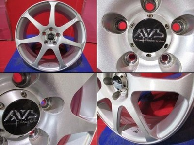 JDM 4-Wheel Set Used Yokohama AVS Model 7 7.0J+50 5H-100 win run R330 2 (No Tires) - Image 5