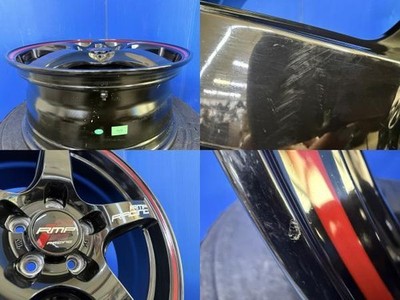 JDM Used GR 86 BRZ 4-Wheel Set MID black RMP Racing 17-inch aluminum wh (No Tires) - Image 6