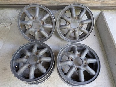 JDM Rare Black Racing BR 12-inch 4.5J +45 114.3 pitch 4-Wheel Set wheels. N (No Tires)