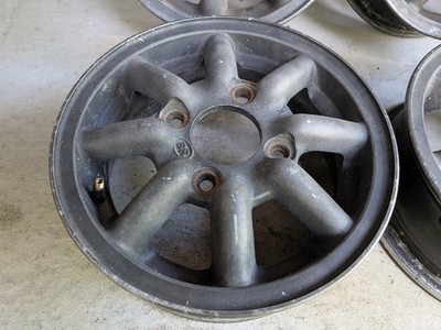 JDM Rare Black Racing BR 12-inch 4.5J +45 114.3 pitch 4-Wheel Set wheels. N (No Tires) - Image 2