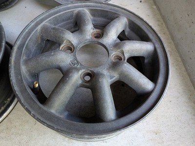 JDM Rare Black Racing BR 12-inch 4.5J +45 114.3 pitch 4-Wheel Set wheels. N (No Tires) - Image 3