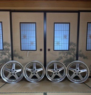 JDM Repost: WORK Equip DDC rims 3-piece 18-inch front/rear offset deep (No Tires)